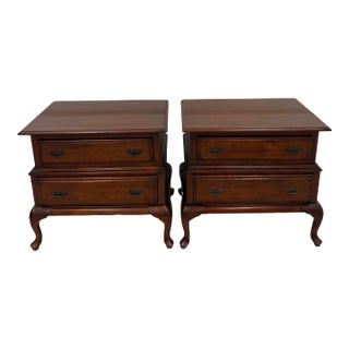 1990s Jaclyn Smith Furniture Collection Nighstands by Largo, Pair For Sale