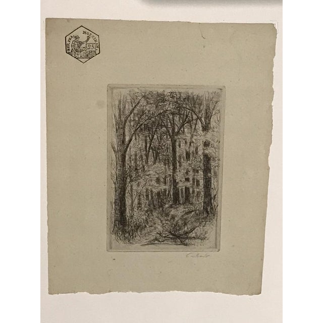 Jean Frélaut, Le Grand Meaulnes, 1946, Etchings, Set of 2 For Sale - Image 6 of 6