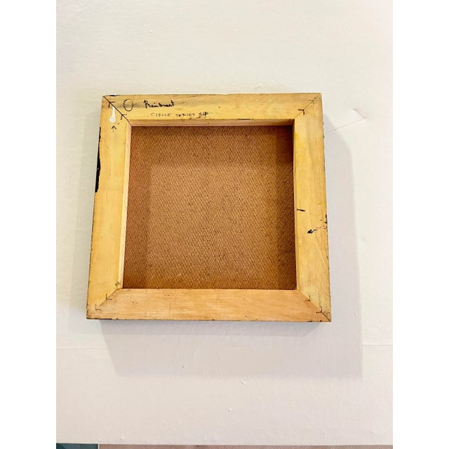 2010s Ellen Reinkraut “Circle Series” Mixed Media Paintings on Board, Set of 9 For Sale - Image 5 of 6