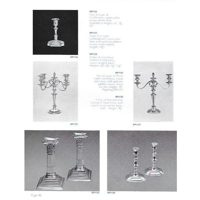 1980’s Vintage/New Old Stock Silverplate Centerpiece Epergne & Pair of Candelabras- 3 Pieces For Sale - Image 12 of 12