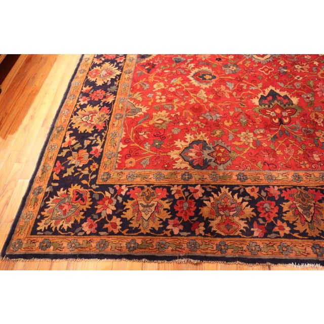 Nazmiyal Collection Vintage German Hooked Area Rug For Sale - Image 4 of 10