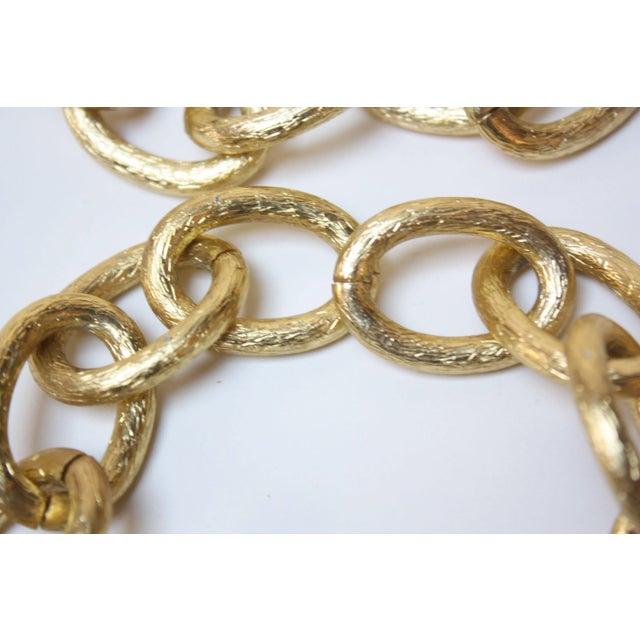 Vintage Gilt Metal Decorative Chains - a Pair For Sale In New York - Image 6 of 7