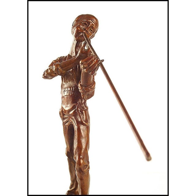 Paul D. Wegner Authentic Full Round Bronze Sculpture "Glassblower", measuring approximately 11" high x 11", listed with...