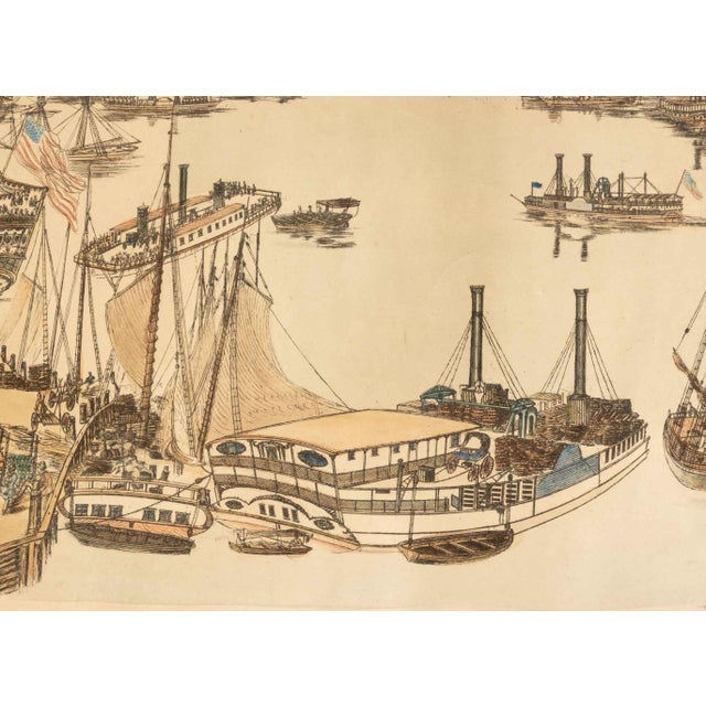 19th Century Thomas Horner "New York From Brooklyn", 19th Century For Sale - Image 5 of 11