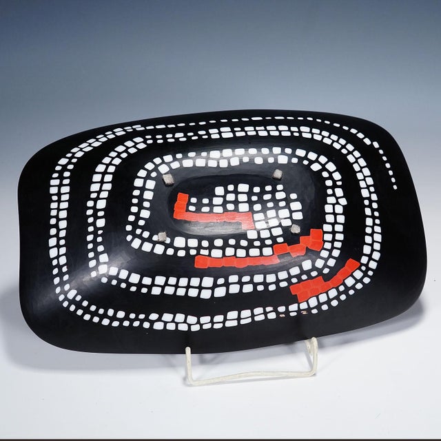 Mid-Century Modern Large Murrine Plate Serpente by Carlo Scarpa for Venini Murano Ca. 1940s For Sale - Image 3 of 11