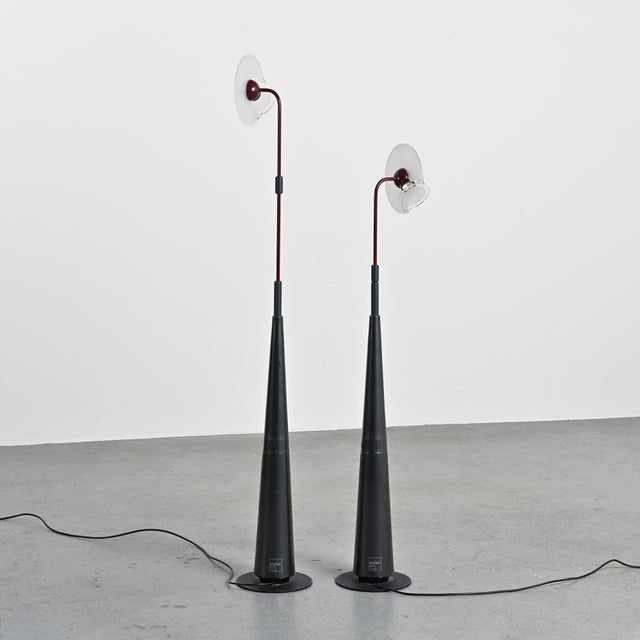 1195 Club Floor Lamps by Giuseppe Ramella for Arteluce, 1980s, Set of 2 For Sale - Image 14 of 18