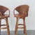Brown Swivel Rattan Bar Stools, France, 1970s, Set of 2 For Sale - Image 8 of 13