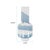 Blue Glacier Bay Layered Cylindrical Glass Bottle- Short For Sale - Image 8 of 10