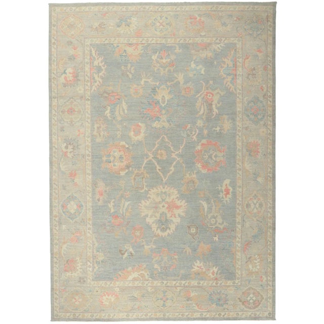 Vintage Modern Oushak Style Rug - 09'11 X 14'00 For Sale - Image 11 of 11