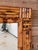 Brown Vintage Boho Coastal Bamboo Wall Mirror With Sculptural Cut Bamboo Frame For Sale - Image 8 of 10