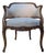 19th Century Louis XV Two-Seater Sofa with Basket-Shaped Back Walnut For Sale