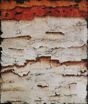 "ScarFace" Contemporary Mixed Media Abstract Painting by Shelly Cook