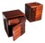 Diamante Night Cabinets in Mahogany, 1970s, Set of 2 For Sale