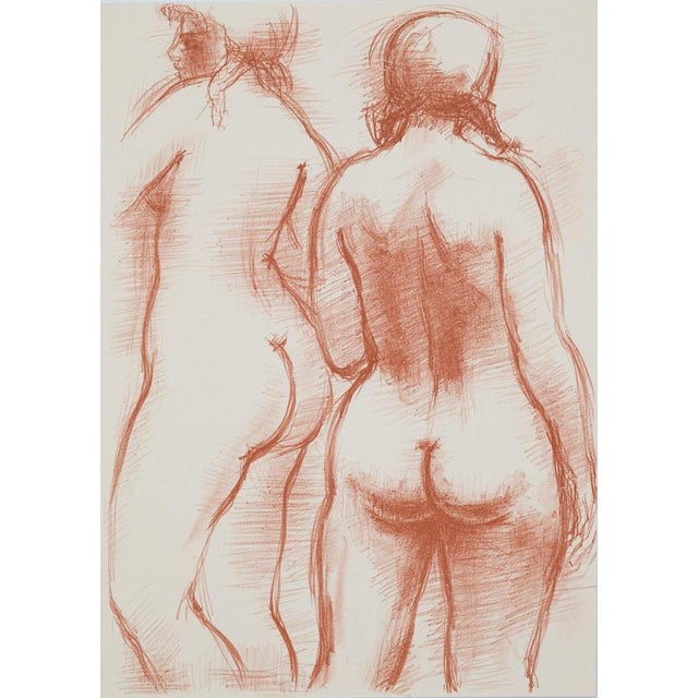 Antoniucci Volti, Nus de dos (Nude), Lithograph For Sale - Image 6 of 6