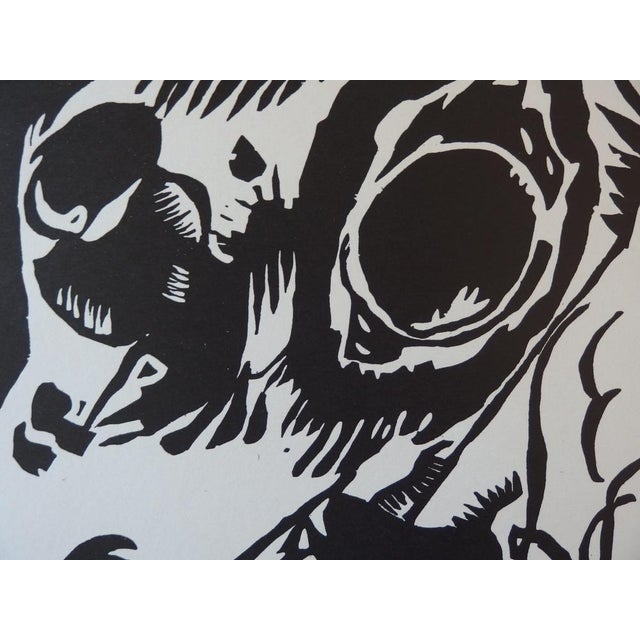 Modern Vassily Kandinsky, Composition IV, 1959, Original Woodcut For Sale - Image 3 of 5