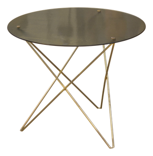 Brass and Glass Side Table, 1960s