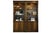 One Warm Walnut Tabaccoo-Brown Single Bunching Bookcase With Lights and Glass Shelf For Sale In New York - Image 6 of 11