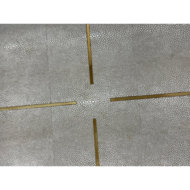 2020s Made Goods Daina Faux Shagreen Trays, Set of Two For Sale - Image 5 of 12