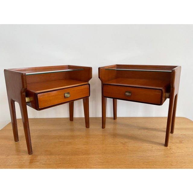 Mid-Century Modern Vittorio Dassi 1950s Side Tables, a Pair For Sale - Image 3 of 15