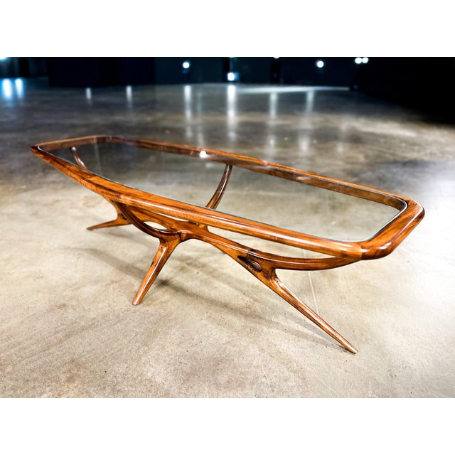 Transparent Giuseppe Scapinelli Sculptural Wooden Coffee Table, Brazil, 1950s For Sale - Image 8 of 13