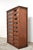 Metal Antique Haberdashery Chest of Drawers in Oak, 1880s For Sale - Image 7 of 12