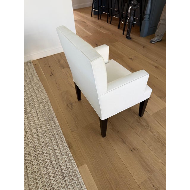 White Set of 6 Custom Upholstered Jean Michel Frank Style Dining Chairs by Saks Santangelo For Sale - Image 8 of 14