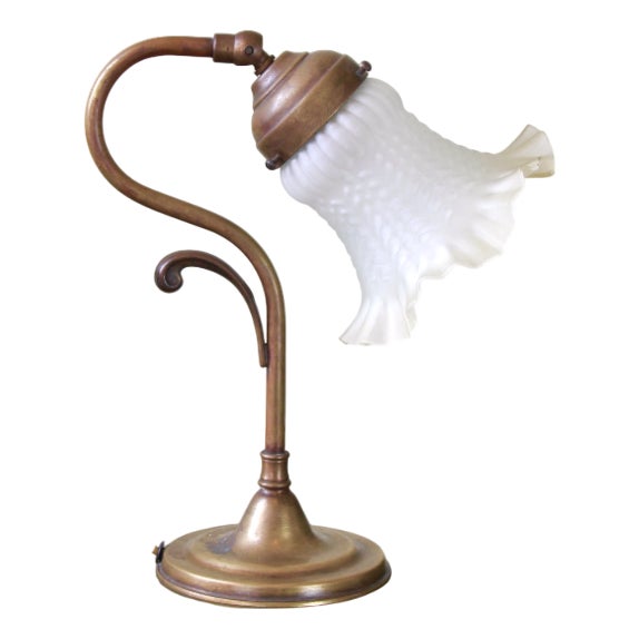 Vintage Art Nouveau Tulipano Table Lamp, Italy, 1980s For Sale