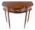 Demi Lune One Drawer Mahogany Console Entry Hall Table MINT For Sale