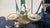 Metal Art Deco Brass Chandelier, 1920s For Sale - Image 7 of 11