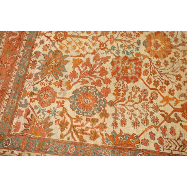 Zabihi Collection Antique Turkish Oushak Rug - 9'4" x 11' For Sale - Image 4 of 12