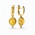 Modern Vintage Inspired Citrine and Colorless Topaz Drop Earrings Silver, Gold, A Pair For Sale - Image 3 of 7