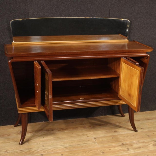 Brown Mid-Century Modern Italian Sideboard, 1950s For Sale - Image 8 of 13