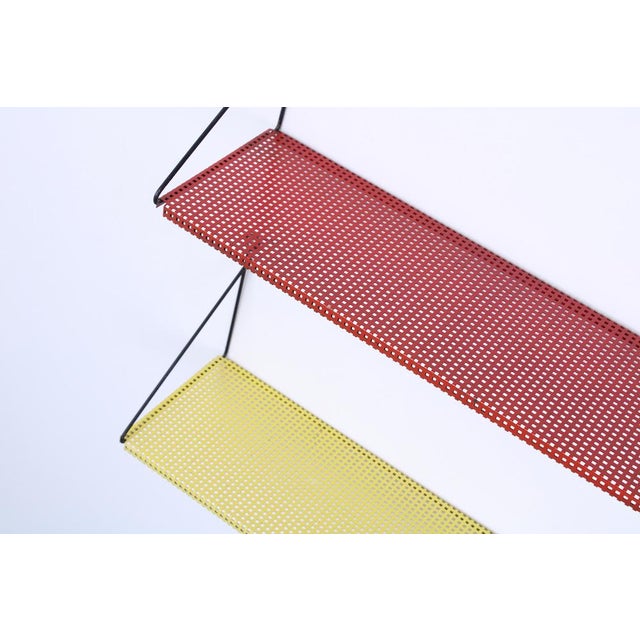 Perforated Metal Wall Racks from Pilastro, 1950s, Set of 2 For Sale - Image 13 of 15