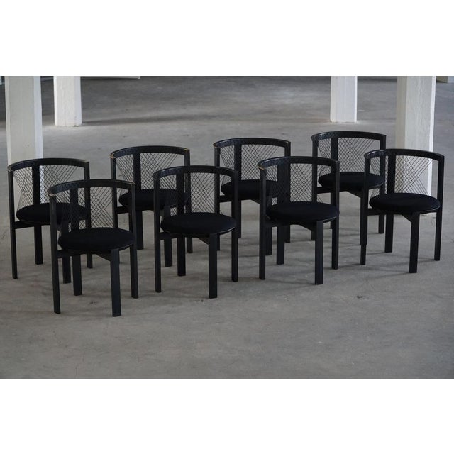 Late 20th Century String Chairs from Niels Jørgen Haugesen, 1970s, Set of 8 For Sale - Image 4 of 18