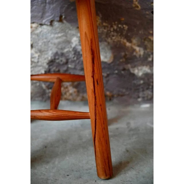 Vintage Brutalist Chalet Stool, 1970s For Sale - Image 4 of 8