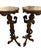 Pair of Mid-19th Century Italian Polychrome & Gilt Figural Pedestal Tables For Sale - Image 9 of 10