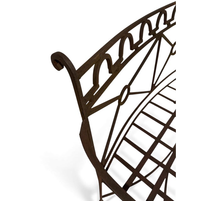 Metal 1960s French Country Iron Bench For Sale - Image 7 of 10