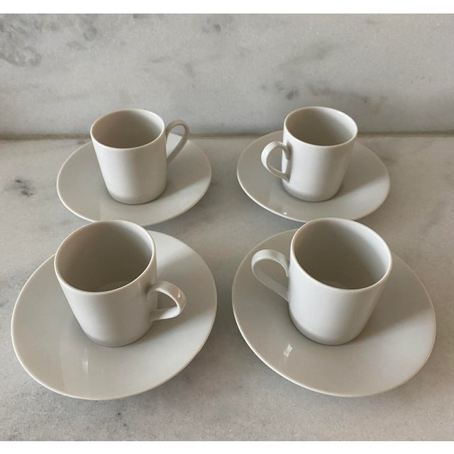 Set of 4 Bavarian Seltmann Weiden Espresso Cups and Saucer