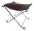 Italian Modern Chrome & Leather Curule Window Seat For Sale