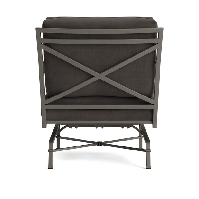 Brown Jordan Brown Jordan Venetian Motion Lounge Chair, Mica frame with Fusion Charcoal fabric For Sale - Image 4 of 11