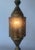 All brass with antique patina, this beauty can be transformed by using a colored light bulb (for those "special" times)....