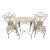 French Provincial Style Wicker & Cast Iron Bistro Set For Sale