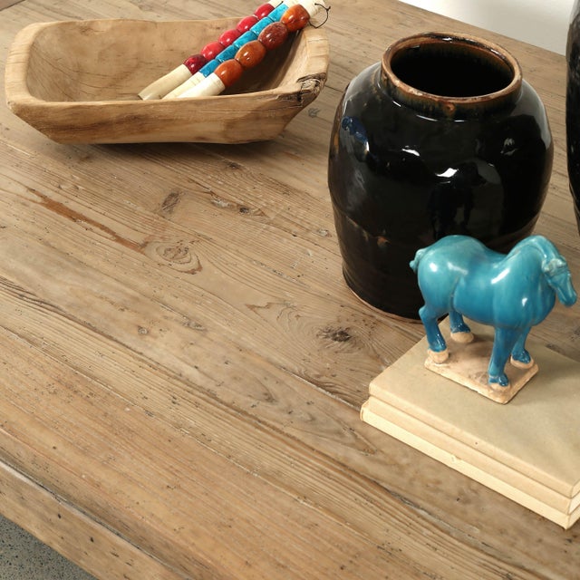 Vintage Extra Large Coffee Table - Reclaimed Wood For Sale - Image 9 of 9