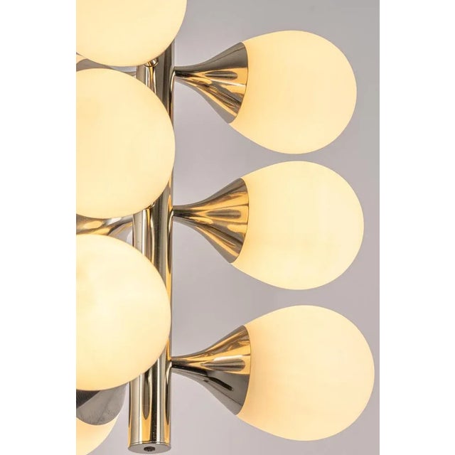 Silver Sputnik Molecular Shape Pendant Light, Germany, 1970s For Sale - Image 8 of 11