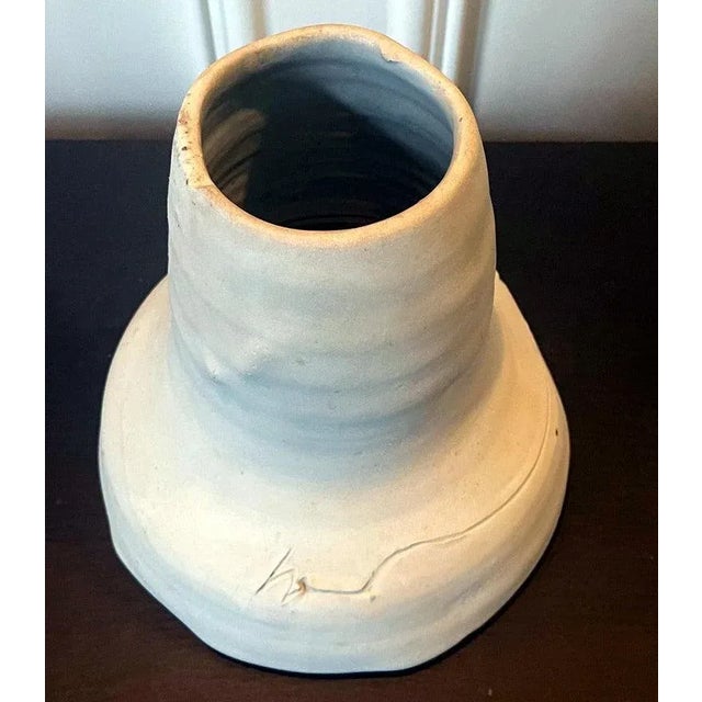 Ceramic Sculptural Ceramic Funnel Vase by Robert Turner For Sale - Image 7 of 13