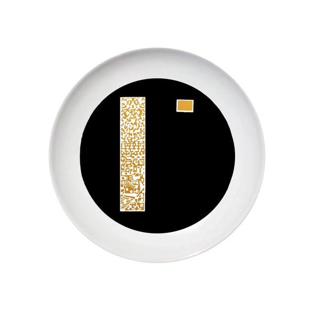 Affinity | Copius Ceramic Plate by Vincenzo D’Alba for Kiasmo For Sale - Image 4 of 4