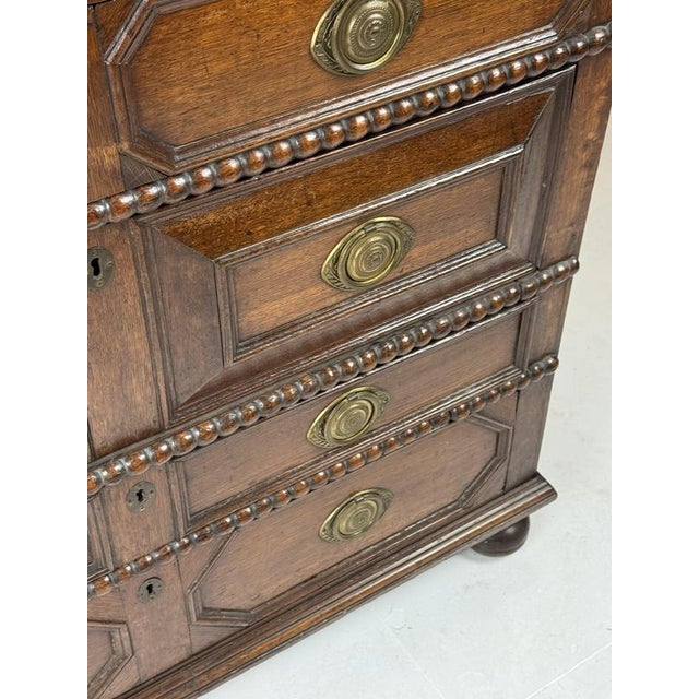 17th Century Antique Oak Chest of Drawers For Sale - Image 3 of 18