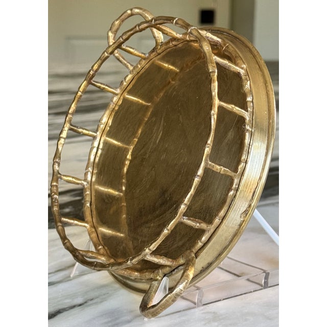 Round in shape with handles and faux bamboo accented form, charming small size perfect as tea service for one or as a...