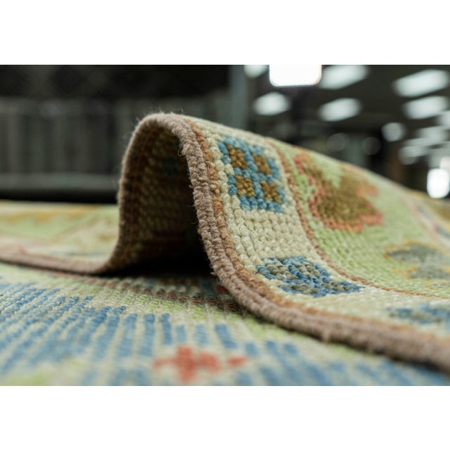 Textile Turkish Oushak Rug 4'x 6'3" #19074 For Sale - Image 7 of 8