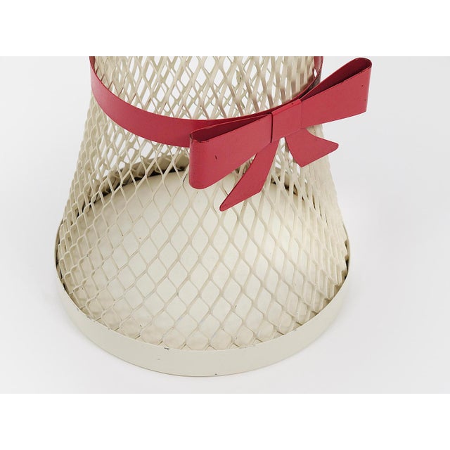 Metal Tie Bow Umbrella Stand in the style of Mathieu Matégot, France, 1950s For Sale - Image 14 of 16